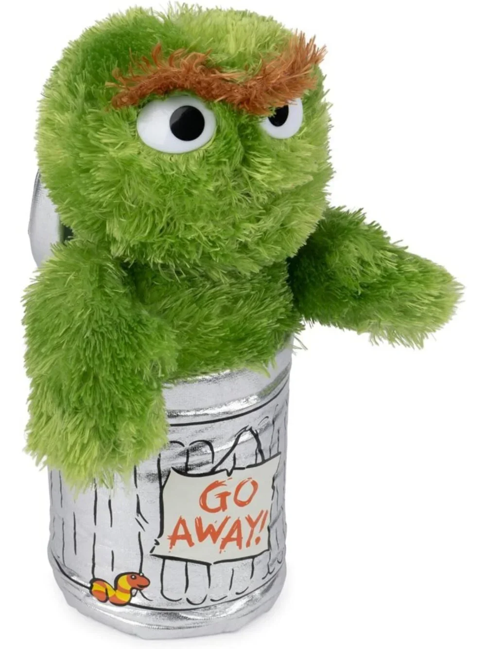 10-Inch Oscar the Grouch Plush Toy | Sesame Street Muppet Stuffed Animal for